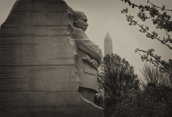 MLK Memorial and Washington Monument