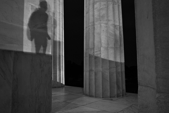 Shadow at Lincoln Memorial